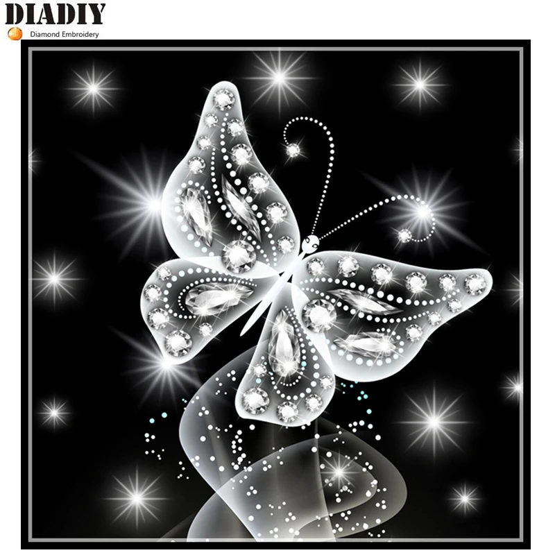 New Full Square & round Diamond 5D DIY Diamond Painting "Black white Butterfly" Embroidery Cross Stitch Rhinestone Mosaic
New Full Square & round Diamond 5D DIY Diamond Painting "Black white Butterfly" Embroidery Cross Stitch Rhinestone Mosaic