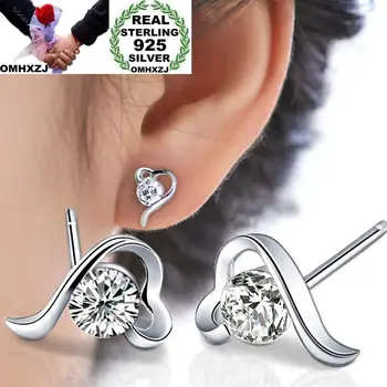 OMHXZJ Wholesale European Fashion Woman Girl Party Wedding Gift Hear Amethyst AAA Zircon 925 Sterling Silver Stud Earrings EA104
OMHXZJ Wholesale European Fashion Woman Girl Party Wedding Gift Hear Amethyst AAA Zircon 925 Sterling Silver Stud Earrings EA104