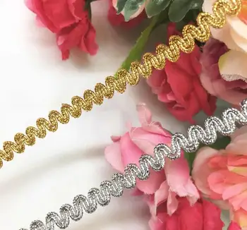20meters/lot Golden 2 Colors Gold and Silver Lace Trim Centipede Edge Lace Fabric 8mm Wide Sew Webbing Ribbon
20meters/lot Golden 2 Colors Gold and Silver Lace Trim Centipede Edge Lace Fabric 8mm Wide Sew Webbing Ribbon