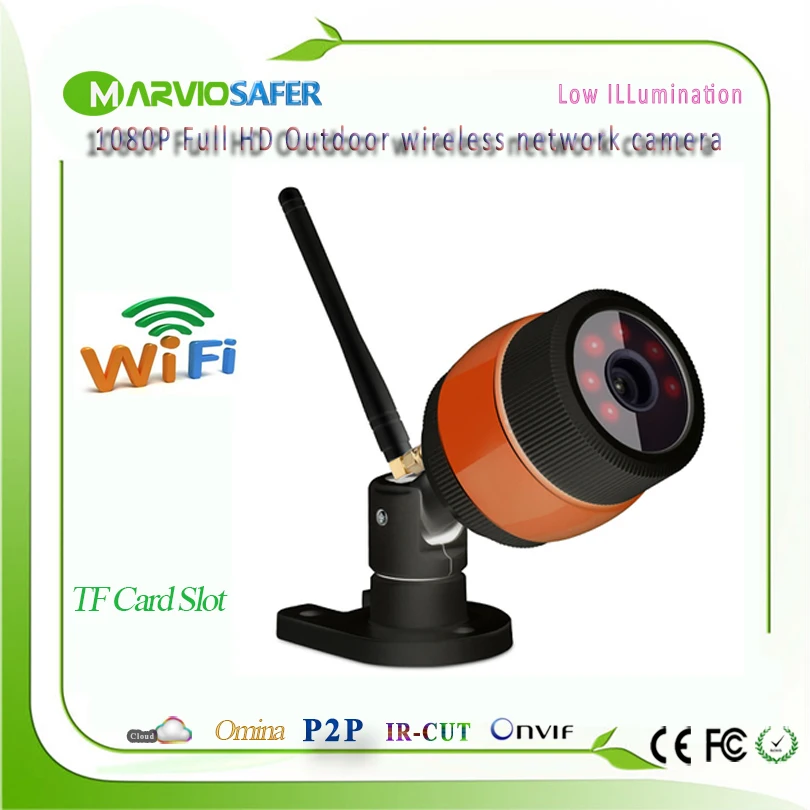 Marviosafer 1080P 2MP Full HD wi fi outdoor use Bullet Network IP Camera wifi ip camera Wireless Camera IPCam Onvif TF Card Slot
Marviosafer 1080P 2MP Full HD wi fi outdoor use Bullet Network IP Camera wifi ip camera Wireless Camera IPCam Onvif TF Card Slot