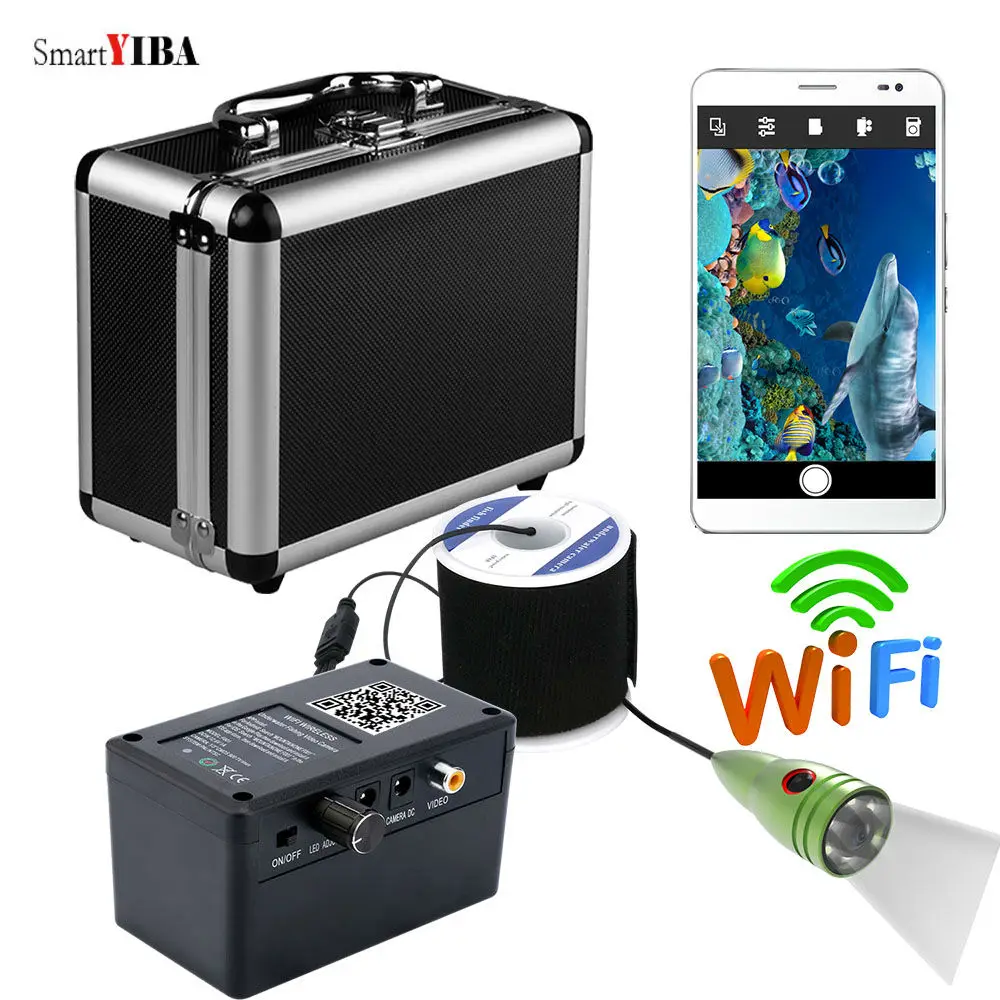 SmartYIBA IOS Android APP Remote 20M Cable Ice Fishing Cameras HD 1000TVL White LEDs Lake Underwater fish cam Fish Finder
SmartYIBA IOS Android APP Remote 20M Cable Ice Fishing Cameras HD 1000TVL White LEDs Lake Underwater fish cam Fish Finder