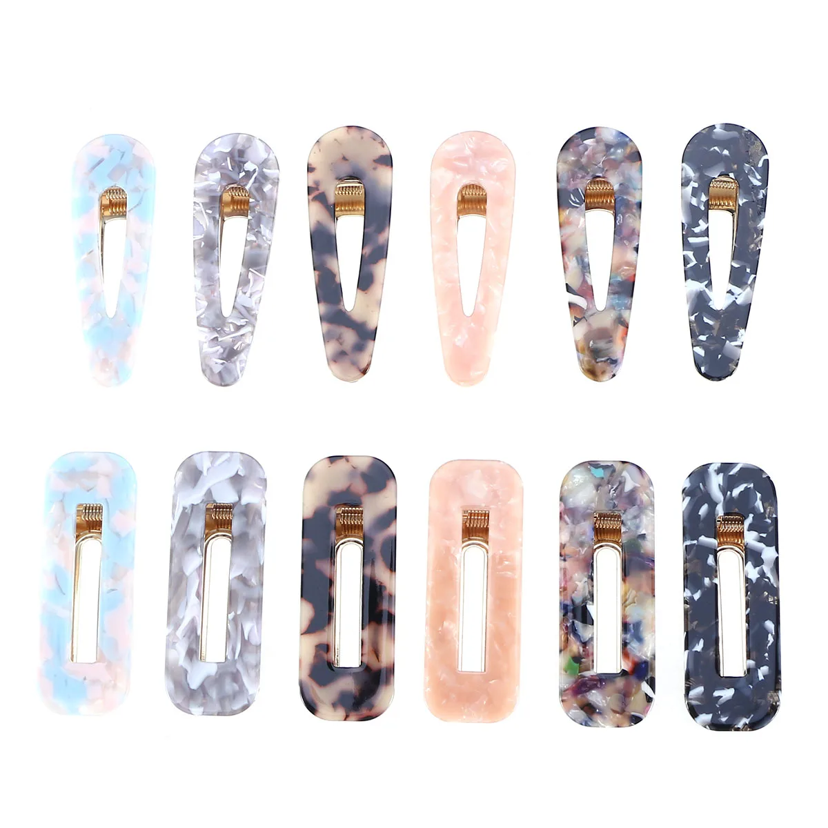 12pcs Hairpins Equisite Marble Geometry Elegant Hollow out Hairpin Hair Clip Headdress Barrette for Ladies Women Girls
12pcs Hairpins Equisite Marble Geometry Elegant Hollow out Hairpin Hair Clip Headdress Barrette for Ladies Women Girls