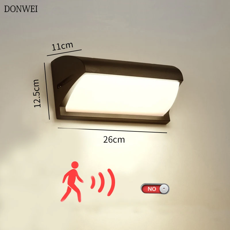 Outdoor LED Wall Light Waterproof IP65 Porch Light Modern Radar Motion Sensor Wall Lamp Courtyard Garden Terrace Lighting
Outdoor LED Wall Light Waterproof IP65 Porch Light Modern Radar Motion Sensor Wall Lamp Courtyard Garden Terrace Lighting