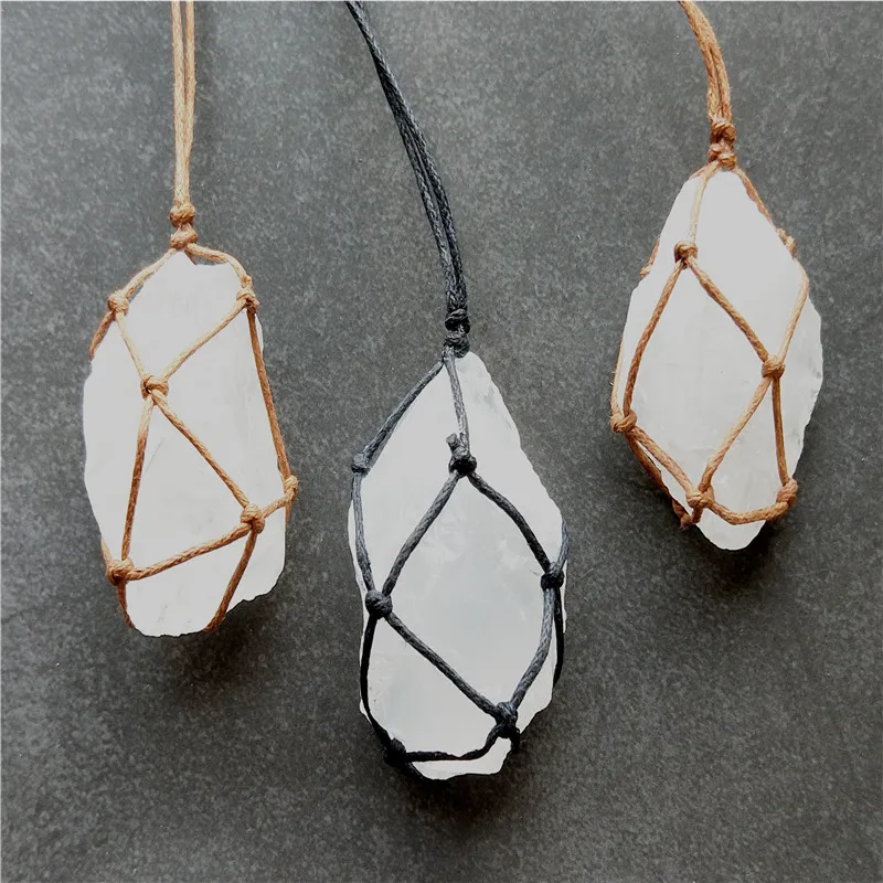 Natural Mineral White Quartz Crystal Stone Pendant Necklace Irregular Smoke Crystal Raw Stone Chakra Healing Crystal Necklace
Natural Mineral White Quartz Crystal Stone Pendant Necklace Irregular Smoke Crystal Raw Stone Chakra Healing Crystal Necklace
