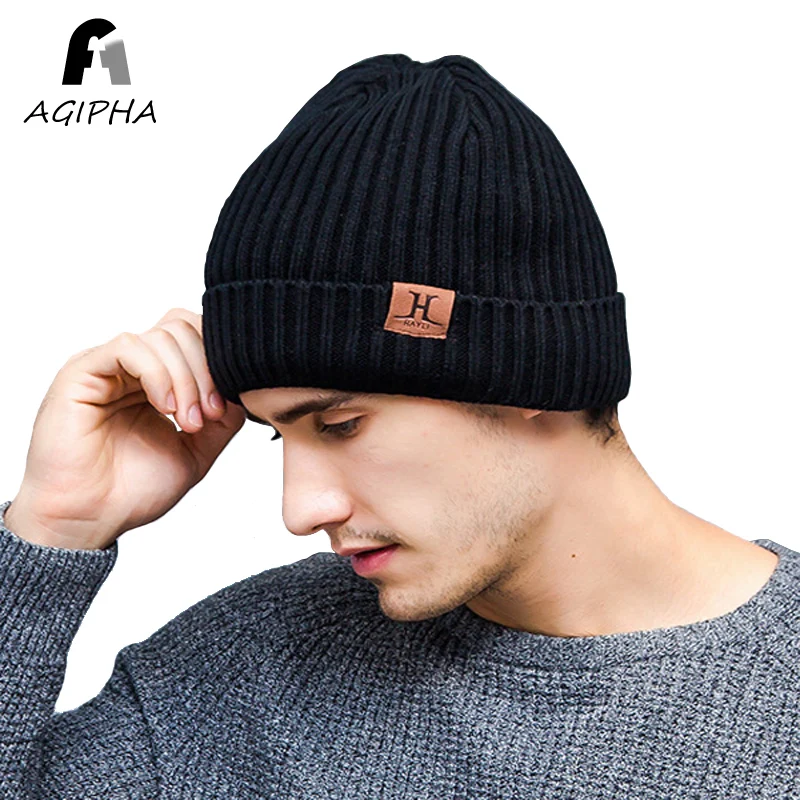Fashion Young Men Winter Knitted Beanie Hat Double Layer Soft Thickened Warm lining Male Skullies Caps Type CY01 2017
Fashion Young Men Winter Knitted Beanie Hat Double Layer Soft Thickened Warm lining Male Skullies Caps Type CY01 2017