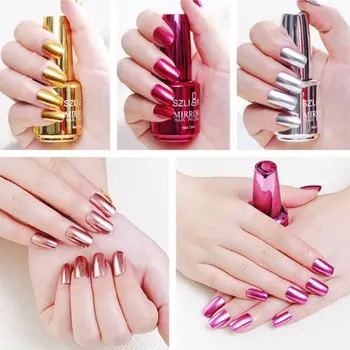New Metallic Mirror Nail Polish Silver Color Nail Polish Rose Gold Chrome Nail Art Polish Base Top Coat Nails Art Manicure Tool 
New Metallic Mirror Nail Polish Silver Color Nail Polish Rose Gold Chrome Nail Art Polish Base Top Coat Nails Art Manicure Tool