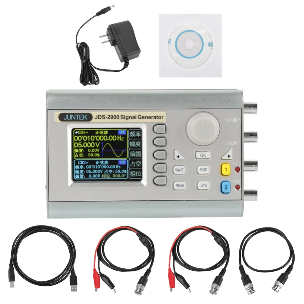 JDS2900 DDS Signal Generator Counter Digital Control Sine Frequency AC100-240V (30MHz US Plug) Signal Generator
JDS2900 DDS Signal Generator Counter Digital Control Sine Frequency AC100-240V (30MHz US Plug) Signal Generator