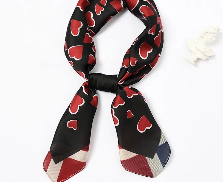 Yishine 70*70 CM Women Multifunction Polyester Silk Scarf Cute Hearts Printed Satin Small Square Wraps Scarves Shawl
Yishine 70*70 CM Women Multifunction Polyester Silk Scarf Cute Hearts Printed Satin Small Square Wraps Scarves Shawl