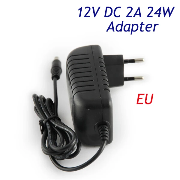 Фото 60Pcs/Lot Best Quality 12V 2A 24W EU Plug Charger Power Adapter For LED Strip AC 110V 220V To DC | Лампы и освещение
