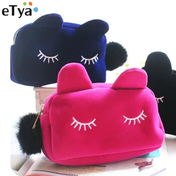 eTya Cartoon Cat Portable Zipper Cosmetic Bag Travel Toiletry Storage Pouch Women Makeup Day Use Nesesser Cosmetic Small Bags
eTya Cartoon Cat Portable Zipper Cosmetic Bag Travel Toiletry Storage Pouch Women Makeup Day Use Nesesser Cosmetic Small Bags