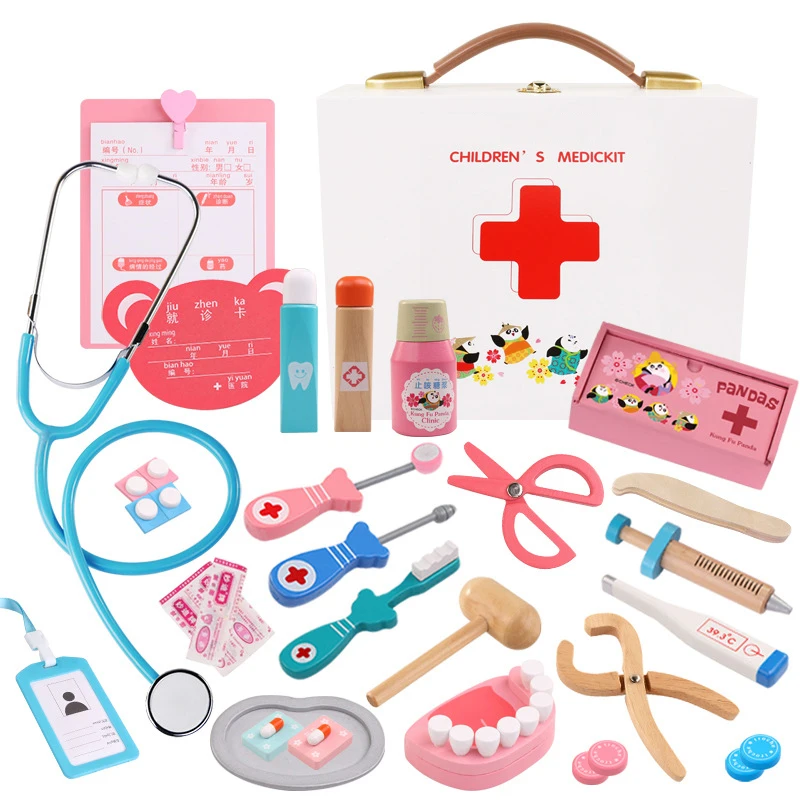 Kids Toys Doctor Set Baby Suitcases Medical Kit Cosplay Dentist Nurse Simulation Medicine Box with Doll Costume Stethoscope Gift
Kids Toys Doctor Set Baby Suitcases Medical Kit Cosplay Dentist Nurse Simulation Medicine Box with Doll Costume Stethoscope Gift