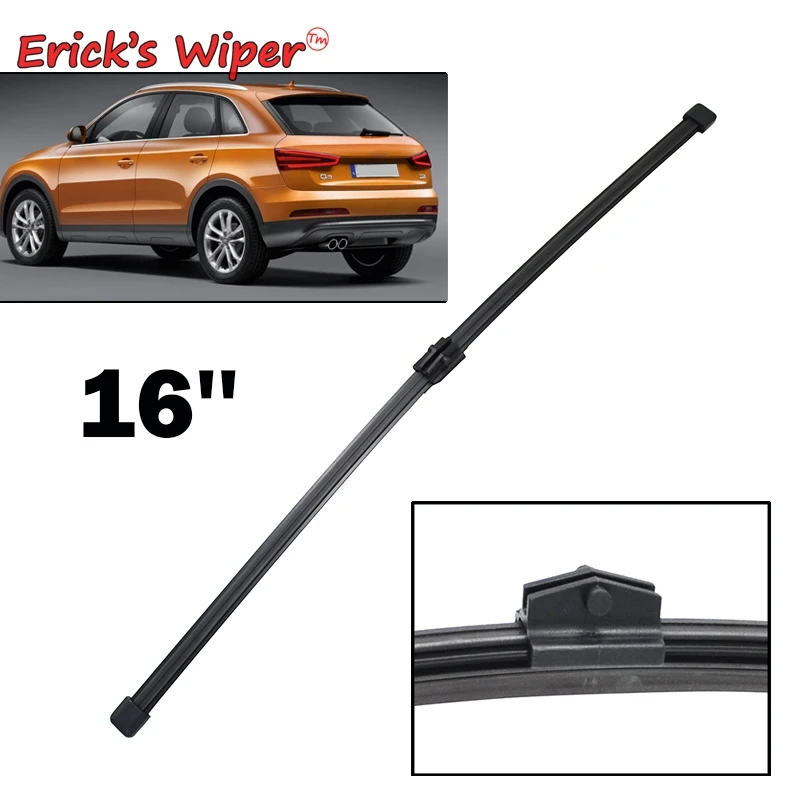 

Erick's Wiper 16" Rear Wiper Blade For Audi Q3 MK1 2011 - 2017 Windshield Windscreen Clean Tailgate Window Car Rain Brush