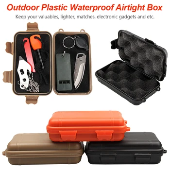 118*68mm Outdoor Shockproof Protection Waterproof Boxes Tool Box Matches Case Holder For Storage Tools Travel Sealed Container
118*68mm Outdoor Shockproof Protection Waterproof Boxes Tool Box Matches Case Holder For Storage Tools Travel Sealed Container