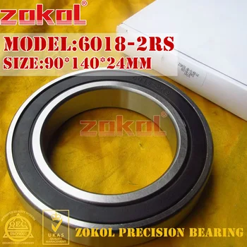 ZOKOL 6018RS bearing 6018 2RS 180118 6018-2RS Deep Groove ball bearing 90*140*24mm
ZOKOL 6018RS bearing 6018 2RS 180118 6018-2RS Deep Groove ball bearing 90*140*24mm