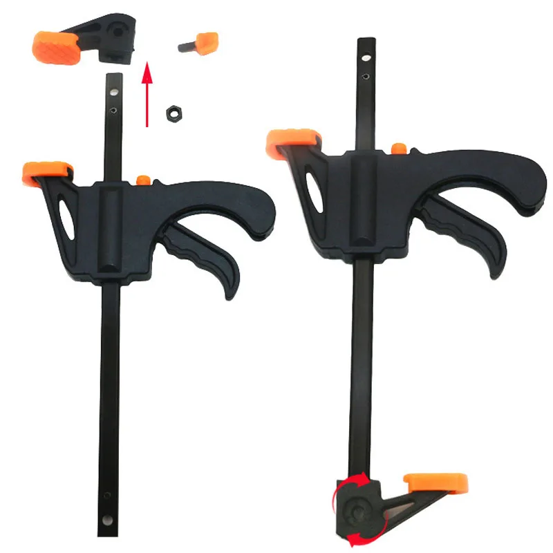 4 inch Quick Ratchet Release Speed Squeeze Wood Working Work Bar F Clamp Clip Kit Gadget Tool DIY Hand Tool
4 inch Quick Ratchet Release Speed Squeeze Wood Working Work Bar F Clamp Clip Kit Gadget Tool DIY Hand Tool