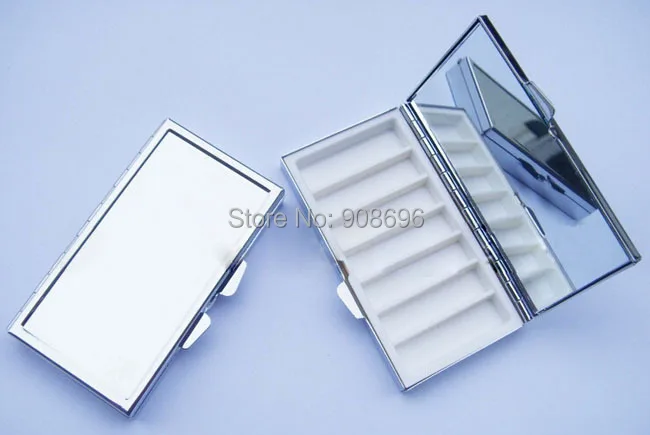 Wholesale 10PCS Blank Rectangle Pill Boxes Metal Pill Container 7 Grids Mini Portable Travel Case--Free Shipping
Wholesale 10PCS Blank Rectangle Pill Boxes Metal Pill Container 7 Grids Mini Portable Travel Case--Free Shipping