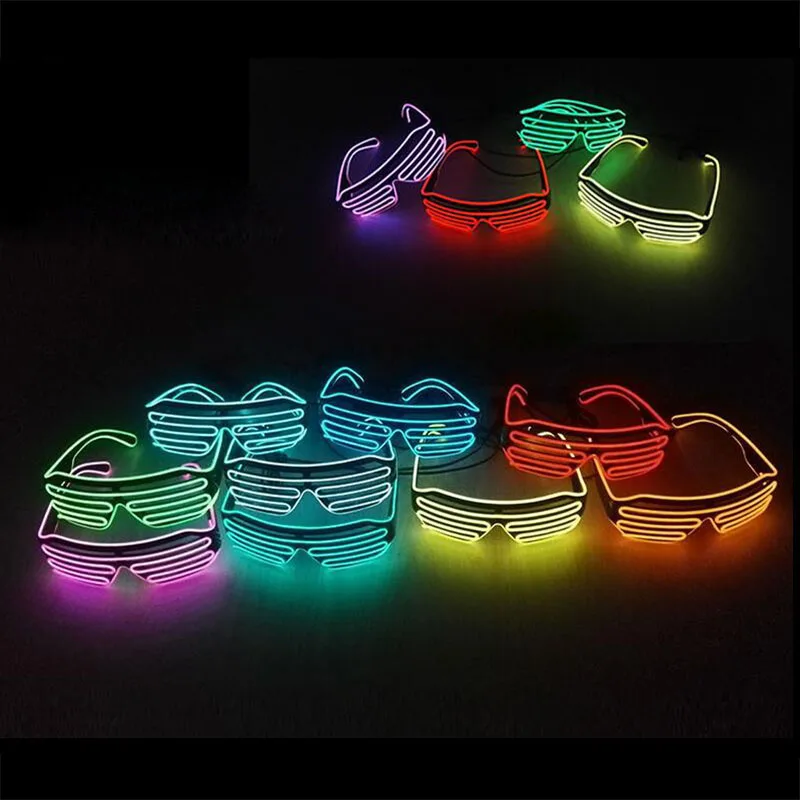 Novelty LED Glasses Light Up Shades Flashing Luminous Rave Night Christmas Activities Wedding Birthday Party Decoration 10Colors
Novelty LED Glasses Light Up Shades Flashing Luminous Rave Night Christmas Activities Wedding Birthday Party Decoration 10Colors