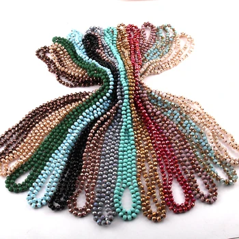 Free Shipping Fashion Bohemian Tribal Jewelry 6mm Crystal Long knotted Glass Crystal Necklace
Free Shipping Fashion Bohemian Tribal Jewelry 6mm Crystal Long knotted Glass Crystal Necklace