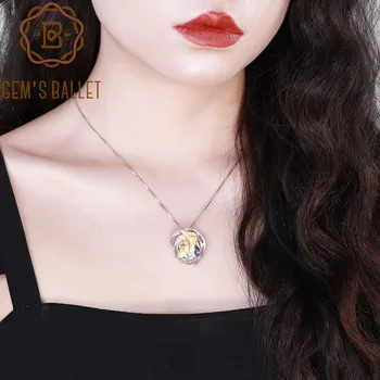 GEM'S BALLET 925 Sterling Silver Handmade Monstera Leaves Pendant Natural Sky Blue Topaz Mystic Quartz Necklace for Women Party
GEM'S BALLET 925 Sterling Silver Handmade Monstera Leaves Pendant Natural Sky Blue Topaz Mystic Quartz Necklace for Women Party