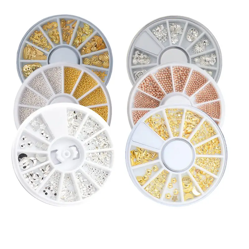 Gold Silver Rivet Nail Wheel Caviar Beads Ball Manicure Jewerly Pineapple Shell Starfish Alloy Nails Art Rhinestones Decorations
Gold Silver Rivet Nail Wheel Caviar Beads Ball Manicure Jewerly Pineapple Shell Starfish Alloy Nails Art Rhinestones Decorations