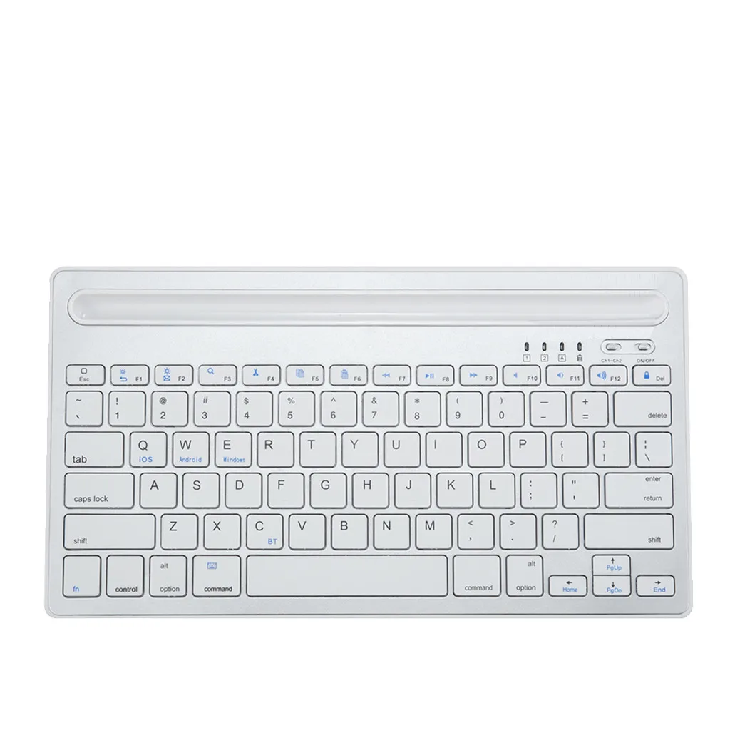 Dual Channel Multi-Device Universal Wireless Bluetooth Rechargeable Keyboard Support F key (F1-F12) Bluetooth version:3.0 56#
Dual Channel Multi-Device Universal Wireless Bluetooth Rechargeable Keyboard Support F key (F1-F12) Bluetooth version:3.0 56#