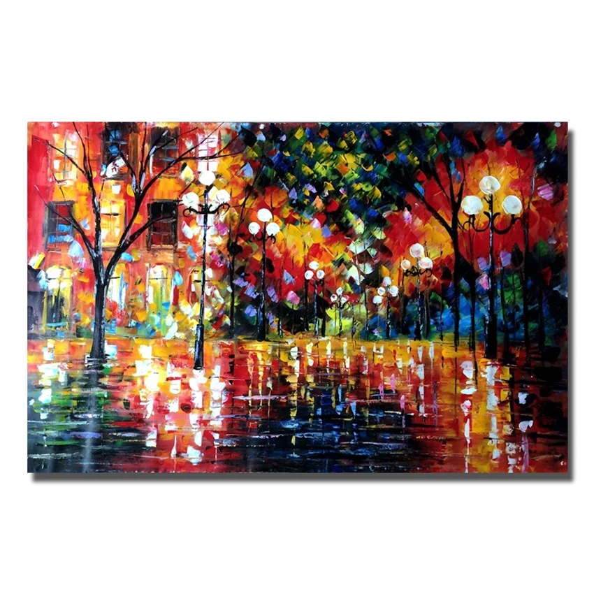 Handpainted Oil Painting On Canvas knife thick oil street view Modern Wall Art picture handmade for Room home Decor no Framed
Handpainted Oil Painting On Canvas knife thick oil street view Modern Wall Art picture handmade for Room home Decor no Framed