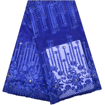 Blue Fashion French Bead Lace Fabric 2018 Latest African Mesh Tulle Lace Fabric 5 Yards Nigerian Lace Fabric High Quality 1254
Blue Fashion French Bead Lace Fabric 2018 Latest African Mesh Tulle Lace Fabric 5 Yards Nigerian Lace Fabric High Quality 1254