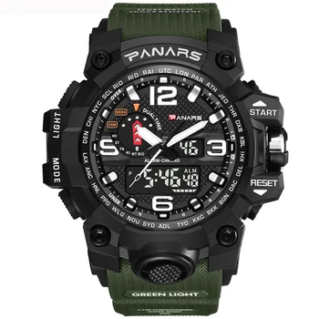 Men Sports Watches Dual Display Analog Quartz Digital LED Electronic Wristwatches 50M Waterproof Swimming Army Military Watch
Men Sports Watches Dual Display Analog Quartz Digital LED Electronic Wristwatches 50M Waterproof Swimming Army Military Watch