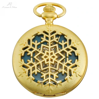 KS Retro Golden Snow Flower Hollow Hunter Blue Clock Roman Hand Winding Clip Chain Men Mechanical Pocket Watch +Gift Box /KSP100 
KS Retro Golden Snow Flower Hollow Hunter Blue Clock Roman Hand Winding Clip Chain Men Mechanical Pocket Watch +Gift Box /KSP100