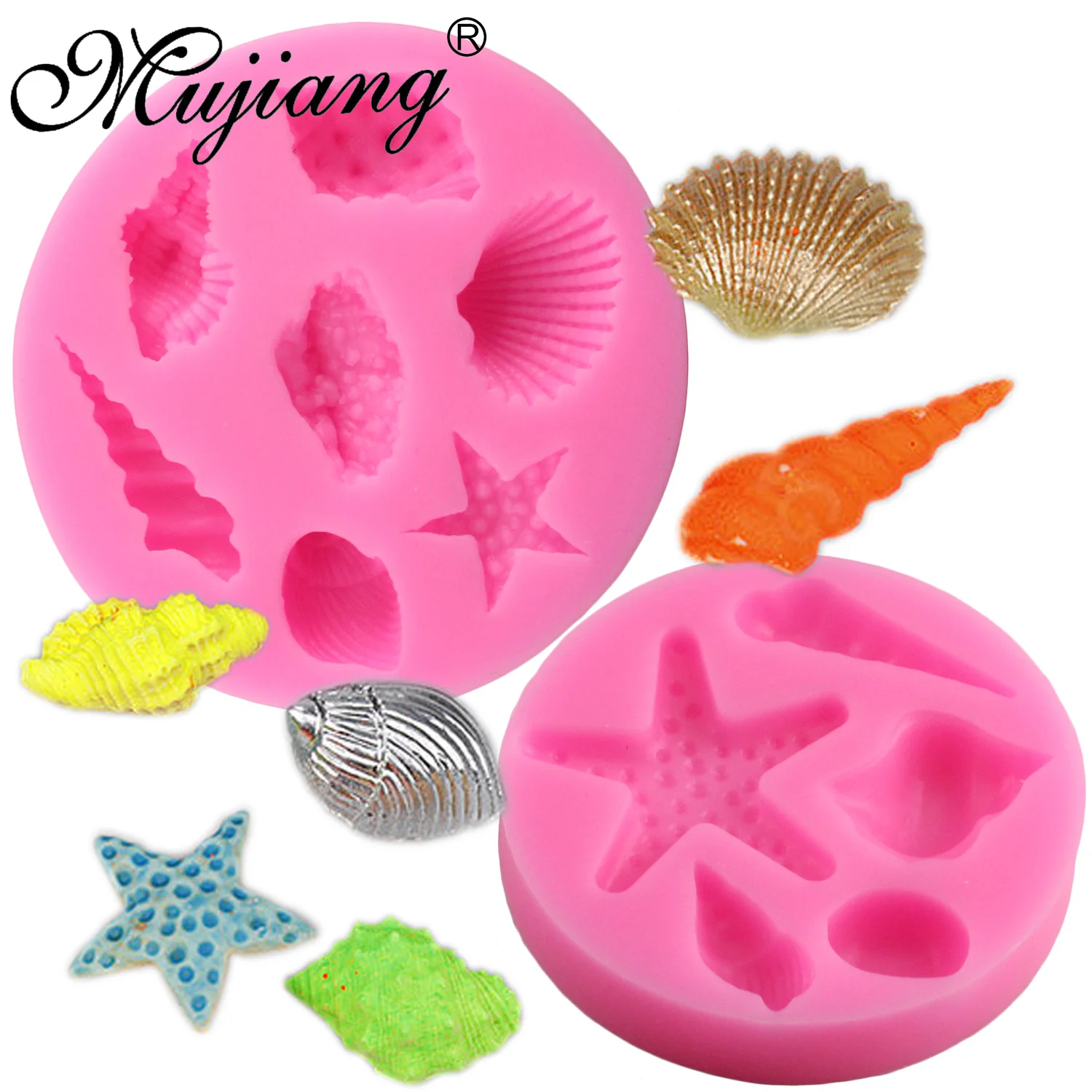 Mujiang 3D Sea Shells Conch Cake Silicone Mold Cupcake Fondant Cake Decorating Tools Sugar Craft Chocolate Candy Gumpaste Molds
Mujiang 3D Sea Shells Conch Cake Silicone Mold Cupcake Fondant Cake Decorating Tools Sugar Craft Chocolate Candy Gumpaste Molds