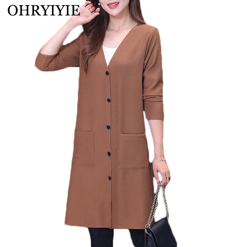 OHRYIYIE Plus Size 5XL Female Cardigan Sweater 2019 Autumn Winter Casual Single Breasted Knit Sweater Ladies Tricot Sweater Coat
OHRYIYIE Plus Size 5XL Female Cardigan Sweater 2019 Autumn Winter Casual Single Breasted Knit Sweater Ladies Tricot Sweater Coat