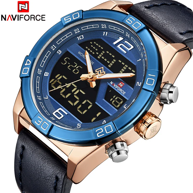2018 NAVIFORCE Men Fashion Sport Watch Luxury Brand Mens Army Military LED Quartz Watches Male Leather Date Analog Digital Clock
2018 NAVIFORCE Men Fashion Sport Watch Luxury Brand Mens Army Military LED Quartz Watches Male Leather Date Analog Digital Clock