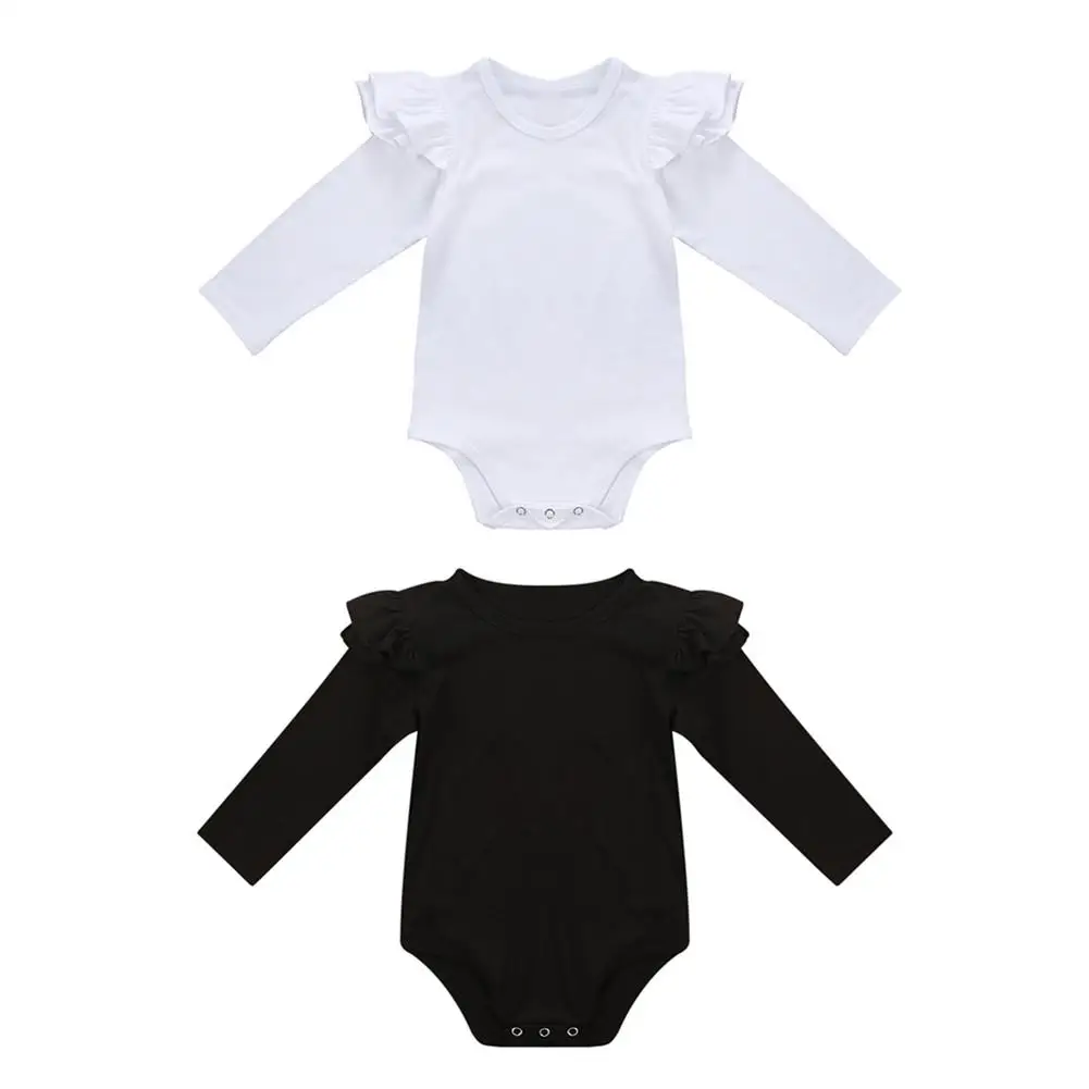 Baby Girls Solid Color Flutter Bodysuit Long Sleeve Cotton Toddler Infant Playsuit One-pieces Newborn Girls Clothing
Baby Girls Solid Color Flutter Bodysuit Long Sleeve Cotton Toddler Infant Playsuit One-pieces Newborn Girls Clothing