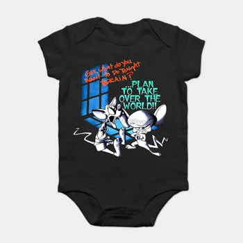 Baby Onesie Baby Bodysuits kid t shirt Fashion Cool Funny Pinky and Brain Take over The world Customized Printed 
Baby Onesie Baby Bodysuits kid t shirt Fashion Cool Funny Pinky and Brain Take over The world Customized Printed