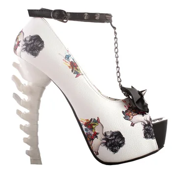 LF80631AM Beige Skull Rose Print Studs Chain Peeptoe Bone Heel Pumps Size 4/5/6/7/8/9/10
LF80631AM Beige Skull Rose Print Studs Chain Peeptoe Bone Heel Pumps Size 4/5/6/7/8/9/10