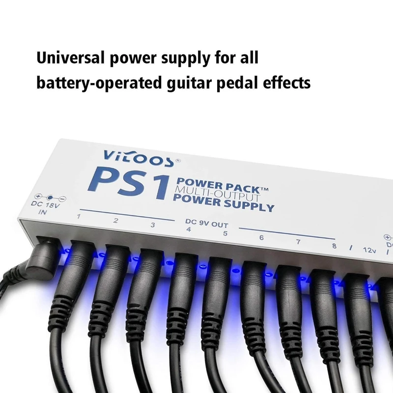 Guitar Pedal Power Supply Guitar Effect Pedal Power Supply Multi-Channel Desktop Low Noise Isolated Power Supply 10 Output Set
Guitar Pedal Power Supply Guitar Effect Pedal Power Supply Multi-Channel Desktop Low Noise Isolated Power Supply 10 Output Set