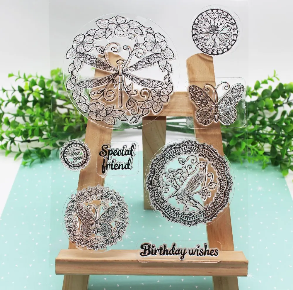 Butterfly&bee&flower lace clear stamp wishes letter rubber stamp scrapbooking card making craft special friend 2019 new stamp
Butterfly&bee&flower lace clear stamp wishes letter rubber stamp scrapbooking card making craft special friend 2019 new stamp