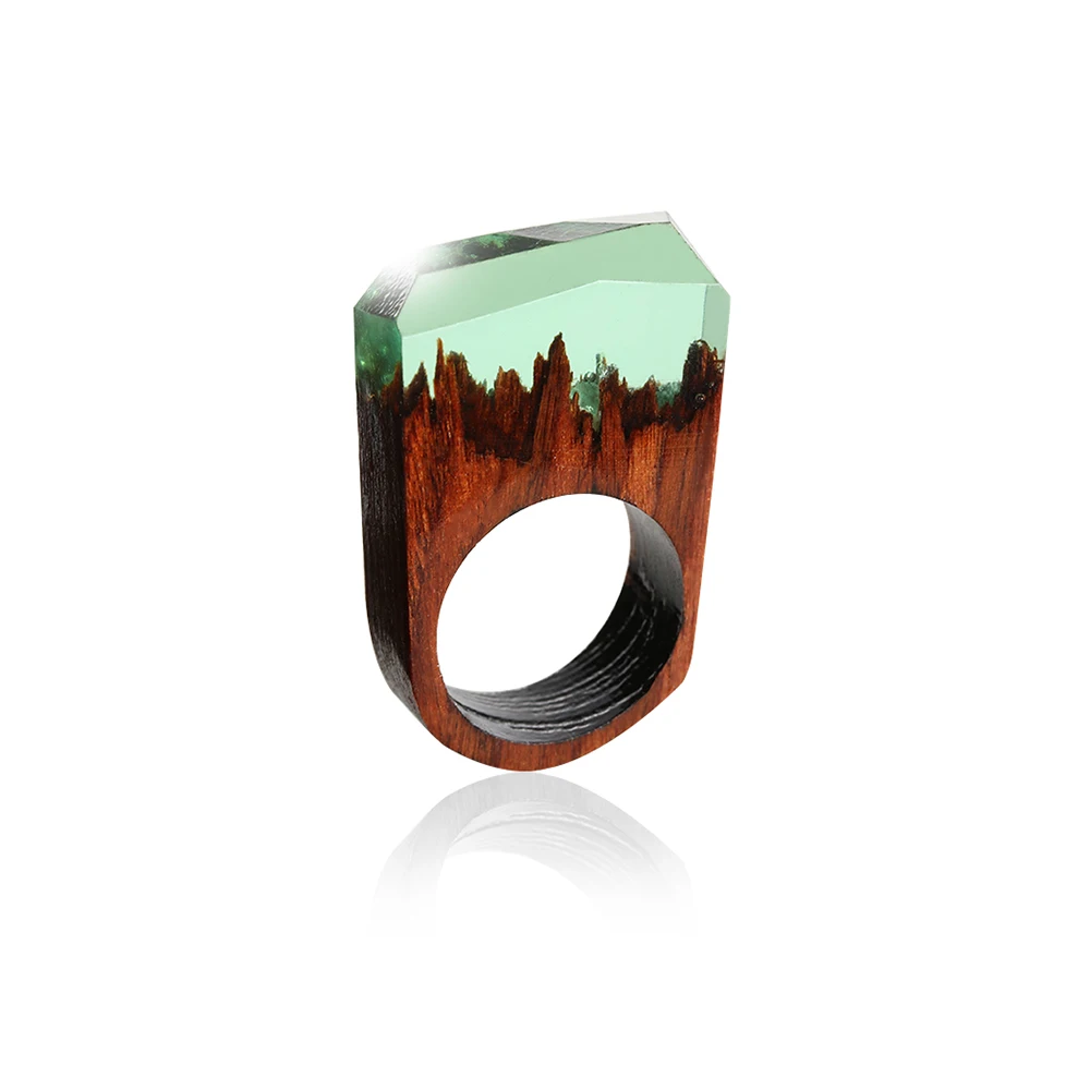 1PC Handmade Wood Resin Ring With Magnificent Magic Fantasy Landscape Punk Wooden Rings Hip Hop For Women Men Jewelry Gift Ring
1PC Handmade Wood Resin Ring With Magnificent Magic Fantasy Landscape Punk Wooden Rings Hip Hop For Women Men Jewelry Gift Ring