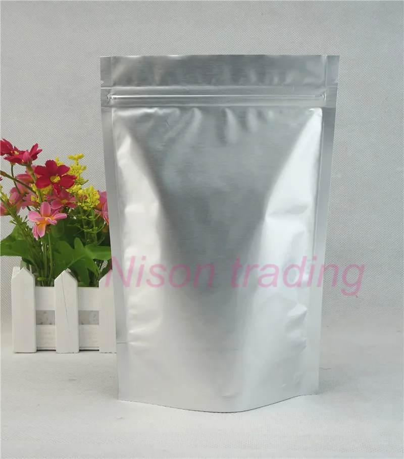 100pcs,14*22cm Stand up Pure aluminium foil ziplock bag - Silver white purely mylar foil platic pouches Zipper seal Herbs sachet
100pcs,14*22cm Stand up Pure aluminium foil ziplock bag - Silver white purely mylar foil platic pouches Zipper seal Herbs sachet