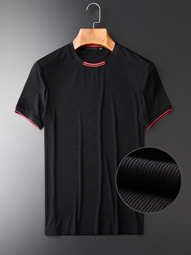 Minglu New Arrival Black Men's Short Sleeve T-shirts Hight Quality Yarn Dyed Rib Slim Men's Fashion T-shirts Plus Size M-4XL
Minglu New Arrival Black Men's Short Sleeve T-shirts Hight Quality Yarn Dyed Rib Slim Men's Fashion T-shirts Plus Size M-4XL