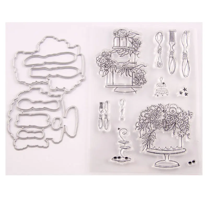 KLJUYP tableware Transparent Clear Silicone Stamp Cutting Dies Set for DIY scrapbooking/photo album Decorative
KLJUYP tableware Transparent Clear Silicone Stamp Cutting Dies Set for DIY scrapbooking/photo album Decorative