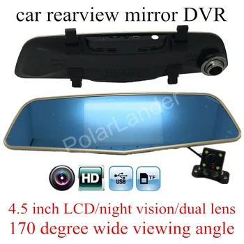 new arrival 4.5 inch Novatek 96655 car camera rearview mirror DVR dual lens dashcam recorder video camcorder HD night vision
new arrival 4.5 inch Novatek 96655 car camera rearview mirror DVR dual lens dashcam recorder video camcorder HD night vision
