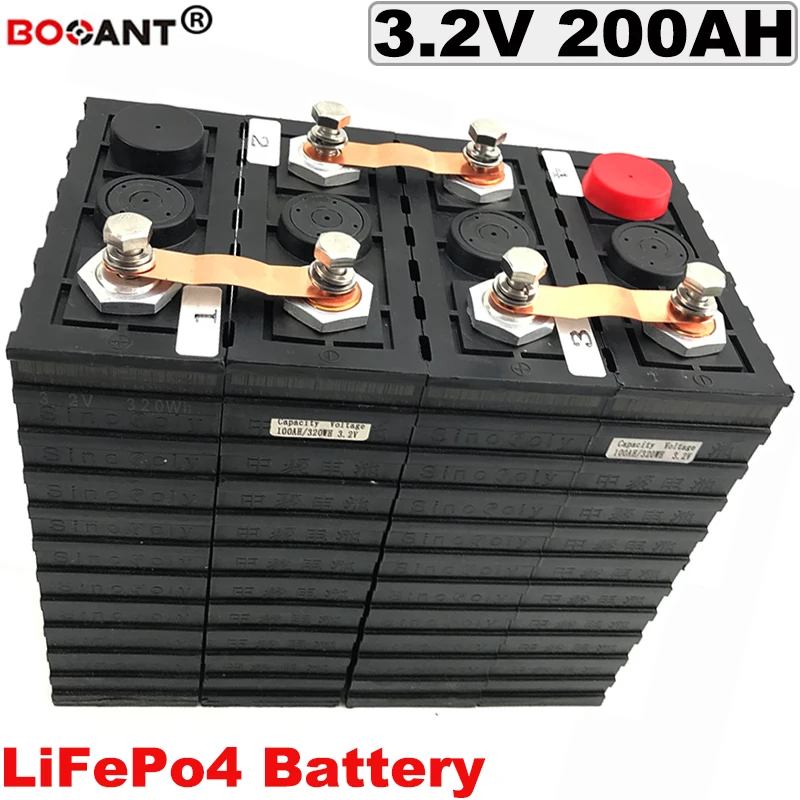 Rechargeable Battery Deep Cycle LiFePo4 Battery 3.2V 200Ah For Electric Vehicle 12V 24V 36V 48V Electric Bicycle Lithium Battery
Rechargeable Battery Deep Cycle LiFePo4 Battery 3.2V 200Ah For Electric Vehicle 12V 24V 36V 48V Electric Bicycle Lithium Battery