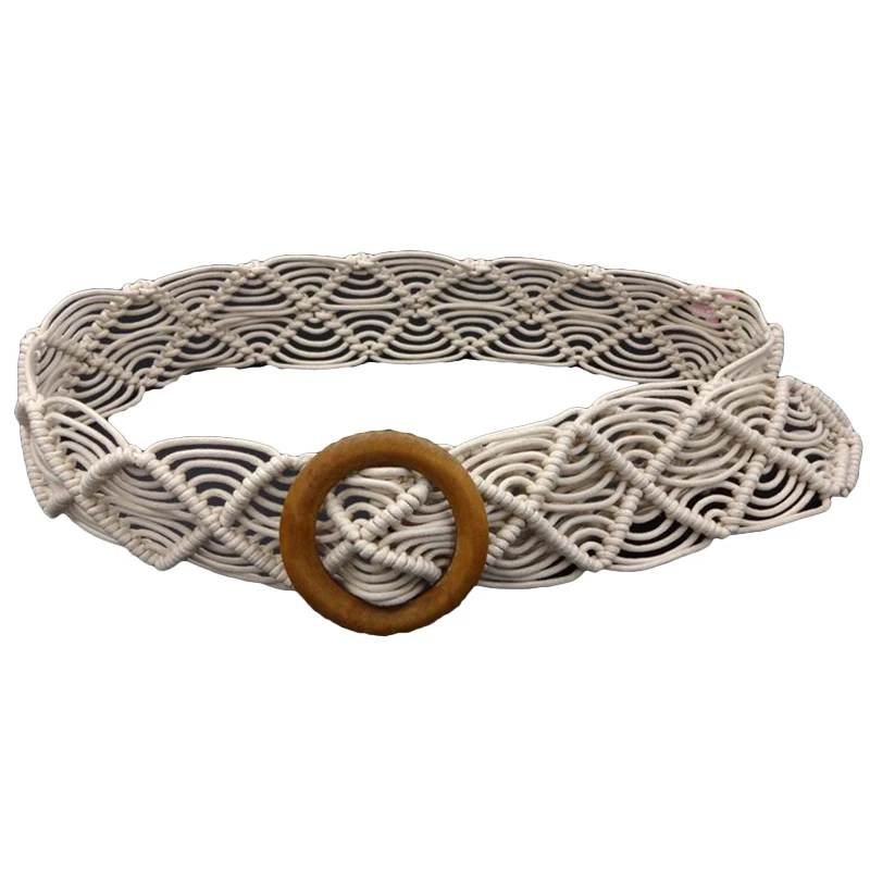 NEW-Wax Rope Knitted Belt Round Wooden Buckle Boho Women Belt Simple Harajuku Solid Knitted Belts For Women Dress Jeans
NEW-Wax Rope Knitted Belt Round Wooden Buckle Boho Women Belt Simple Harajuku Solid Knitted Belts For Women Dress Jeans