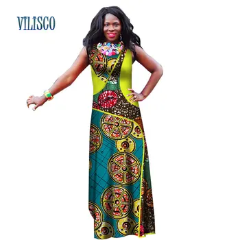 Bazin Riche African Dresses and Button Necklace for Women Traditional African Print Long Dress Vestidos Women Clothing WY2748
Bazin Riche African Dresses and Button Necklace for Women Traditional African Print Long Dress Vestidos Women Clothing WY2748