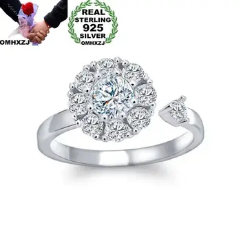 OMHXZJ Wholesale European Fashion Woman Girl Party Wedding Gift Silver White Rotating AAA Zircon S925 Sterling Silver Ring RR305
OMHXZJ Wholesale European Fashion Woman Girl Party Wedding Gift Silver White Rotating AAA Zircon S925 Sterling Silver Ring RR305