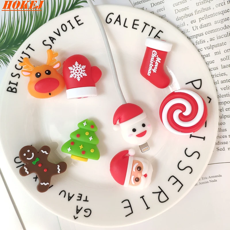 HOKEJ Christmas style is suitable for any type of high quality silicone cable protector
HOKEJ Christmas style is suitable for any type of high quality silicone cable protector