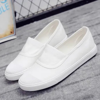 Hot Selling Canvas Student Flat Comfortable White Shoes Women Basic Sport Solid slip-on Canvas Walking Shoes Female Summer
Hot Selling Canvas Student Flat Comfortable White Shoes Women Basic Sport Solid slip-on Canvas Walking Shoes Female Summer