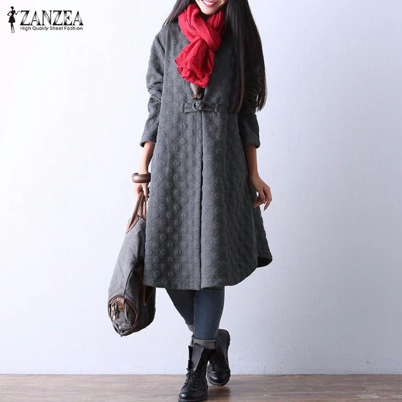 Women Vintage Elegant Long Trench Coats 2019 Autumn Female Long Sleeve Single Button Outerwear Casual Loose Solid Cotton Outwear
Women Vintage Elegant Long Trench Coats 2019 Autumn Female Long Sleeve Single Button Outerwear Casual Loose Solid Cotton Outwear