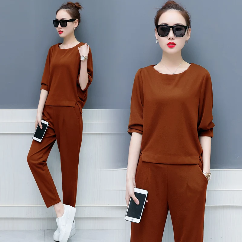 2019 spring autumn sweatshirt+Harem pants suit female Korean stripe loose casual Simple Harajuku sweatsuit 2 two-piece set women
2019 spring autumn sweatshirt+Harem pants suit female Korean stripe loose casual Simple Harajuku sweatsuit 2 two-piece set women